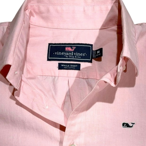 Vineyard Vines Baby Pink Stretch-Cotton Oxford Shirt for Boys size Medium - Picture 3 of 5